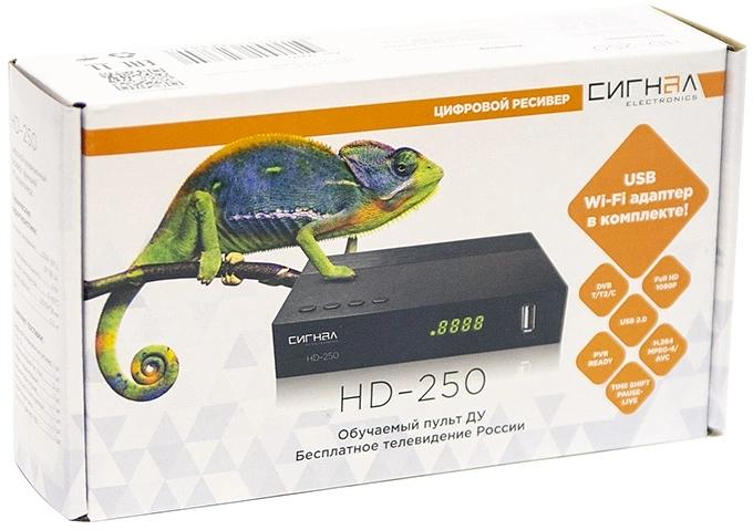 Ресивер DVB-T2 Сигнал Эфир HD-250 черный фото 6