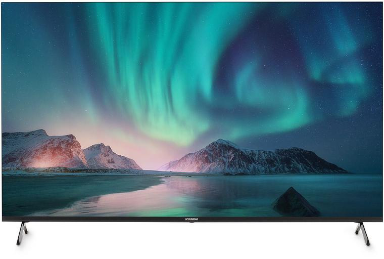 Телевизор LED Hyundai 50" H-LED50BU7006 Android TV Frameless Metal черный 4K Ultra HD 60Hz DVB-T2 DVB-C DVB-S DVB-S2 USB WiFi Smart TV фото 1