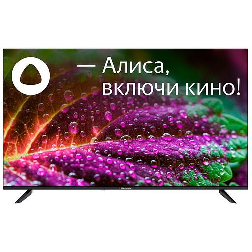 Телевизор LED Starwind 55" SW-LED55UG403 Яндекс.ТВ Frameless черный 4K Ultra HD 60Hz DVB-T DVB-T2 DVB-C DVB-S DVB-S2 USB WiFi Smart TV фото 1