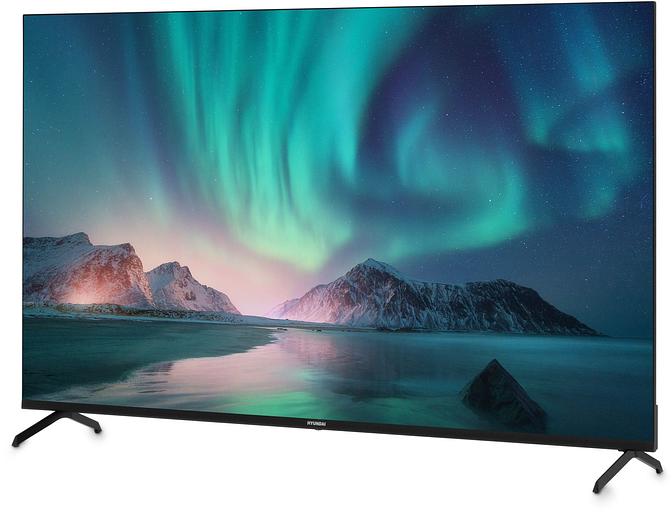 Телевизор LED Hyundai 55" H-LED55BU7006 Android TV Frameless Metal черный 4K Ultra HD 60Hz DVB-T DVB-T2 DVB-C DVB-S DVB-S2 USB WiFi Smart TV фото 8