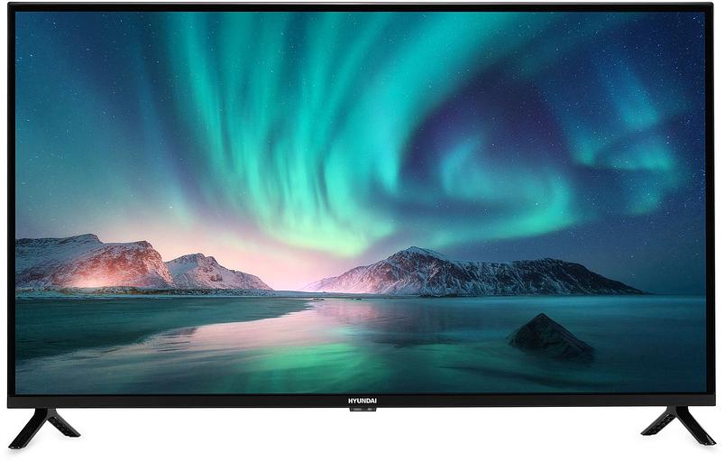 Телевизор LED Hyundai 40" H-LED40BS5002 Android TV Frameless черный FULL HD 60Hz DVB-T2 DVB-C DVB-S DVB-S2 USB WiFi Smart TV фото 1
