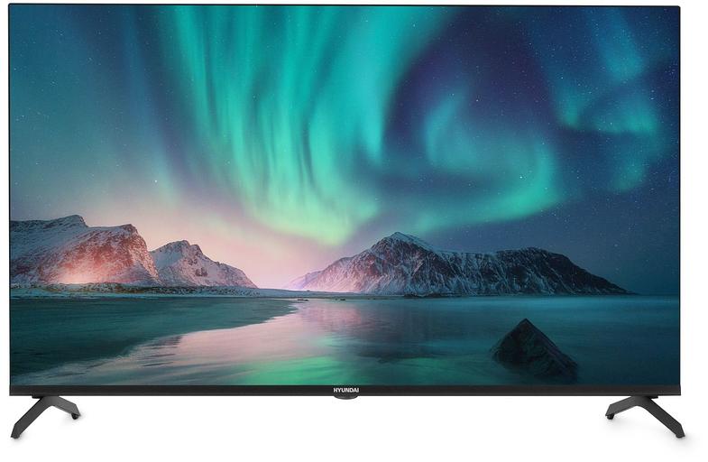 Телевизор LED Hyundai 43" H-LED43BU7006 Android TV Frameless Metal черный 4K Ultra HD 60Hz DVB-T DVB-T2 DVB-C DVB-S DVB-S2 USB WiFi Smart TV фото 1