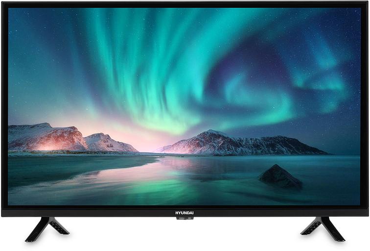 Телевизор LED Hyundai 32" H-LED32BS5002 Android TV Frameless черный HD 60Hz DVB-T2 DVB-C DVB-S DVB-S2 USB WiFi Smart TV фото 1