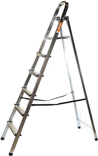 Стремянка Вихрь СС 1х6 односторонняя сталь 6ступ. (73/5/1/10) фото 1