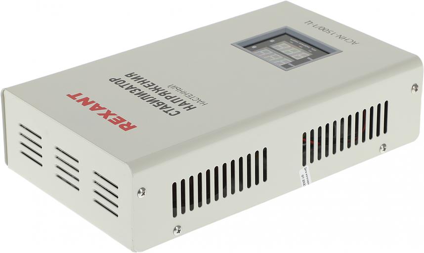 Стабилизатор напряжения Rexant АСНN-1500/1-Ц 1.455кВА однофазный серый (11-5016) фото 1