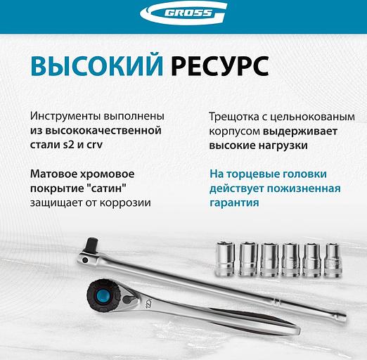 Набор инструментов Gross 14147 24 предмета (жесткий кейс) фото 4