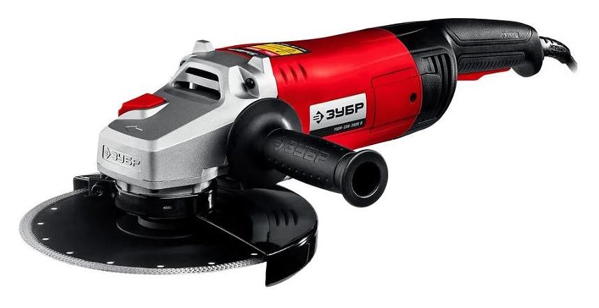 Углошлифовальная машина Зубр УШМ-230-2605 П 2600Вт 6600об/мин рез.шпин.:M14 d=230мм фото 1