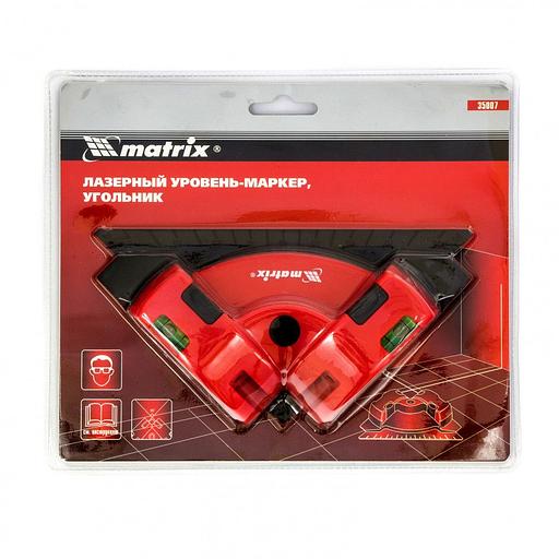 Уровень лазер. Matrix 35007 цв.луч. красный 2луч. фото 4