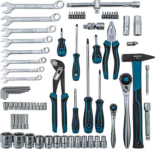 Набор инструментов Gross 14156 76 предметов (жесткий кейс) фото 4