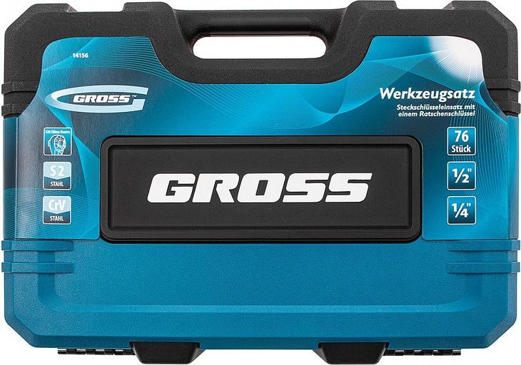 Набор инструментов Gross 14156 76 предметов (жесткий кейс) фото 6