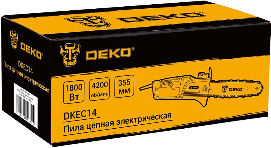 Электрическая цепная пила Deko DKEC14 1800Вт дл.шины:14" (35cm) (065-1214) фото 8