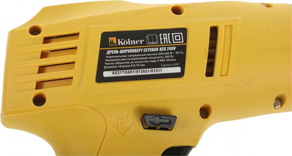 Дрель-шуруповерт Kolner KED 240 V 240Вт патрон:быстрозажимной (КН240ВЕД) фото 10