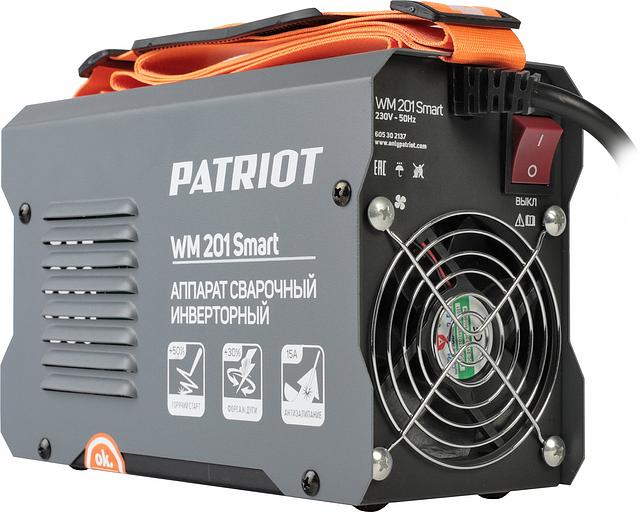 Сварочный аппарат Patriot WM 201 Smart инвертор ММА 8.3кВт фото 7