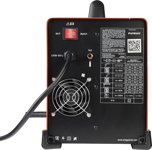 Сварочный полуавтомат Patriot WMA 155 M инвертор MIG-MAG/ММА 6.2кВт фото 10