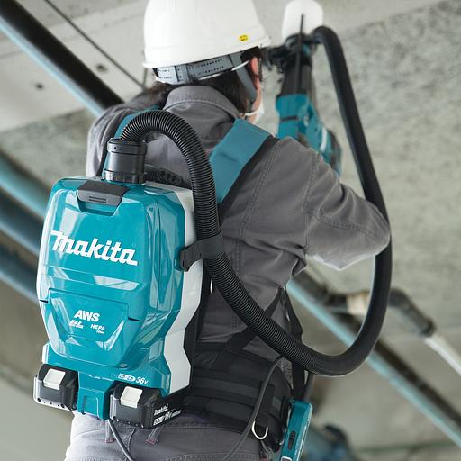 Строительный пылесос Makita DVC265ZXU (уборка: сухая) зеленый фото 3