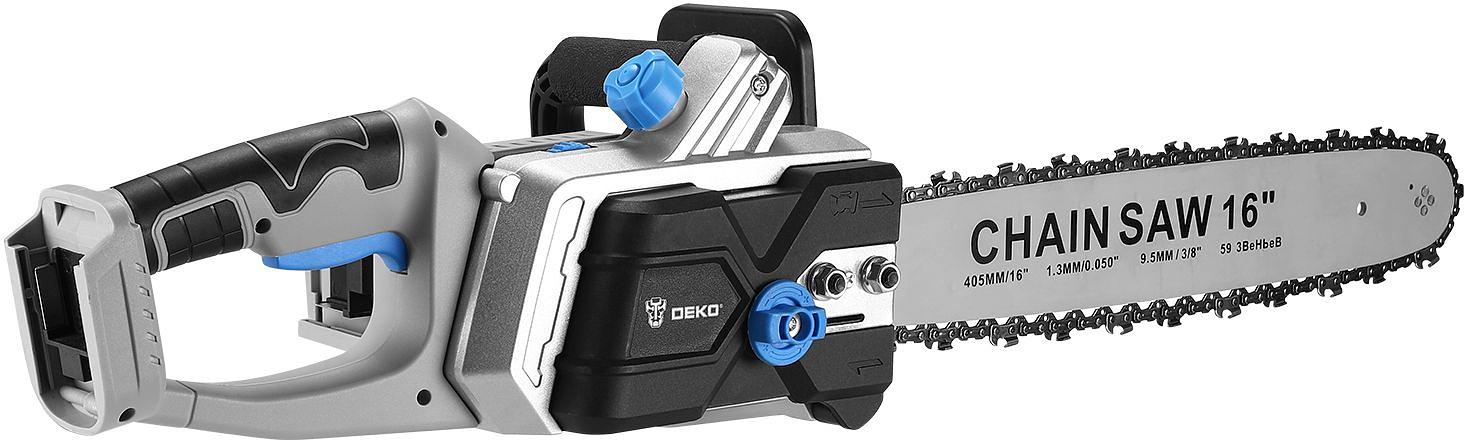 Электрическая цепная пила Deko DKCHS 40 PRO дл.шины:16" (40cm) 4Ач ЗУ (063-4357) фото 2