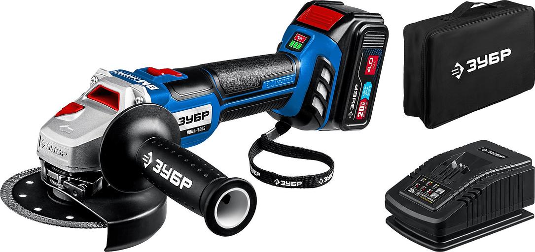 Углошлифовальная машина Зубр AB-125-41 1200Вт 10000об/мин рез.шпин.:M14 d=125мм фото 1