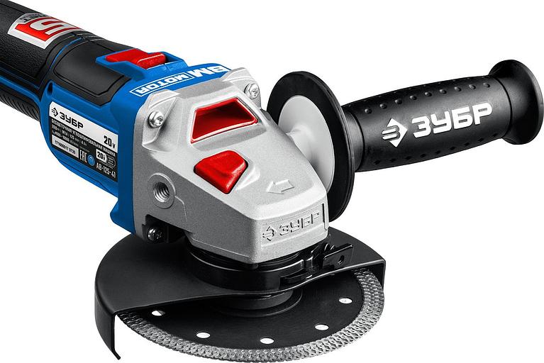 Углошлифовальная машина Зубр AB-125-41 1200Вт 10000об/мин рез.шпин.:M14 d=125мм фото 8