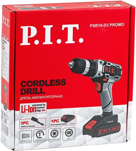 Дрель-шуруповерт P.I.T. PSR18-D3 Promo аккум. патрон:быстрозажимной фото 6