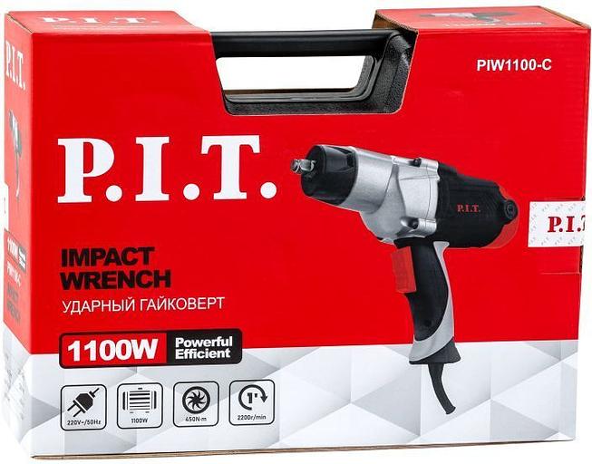 Гайковерт P.I.T. PIW1100-C 1100Вт патрон:быстрозажимной (кейс в комплекте) фото 6