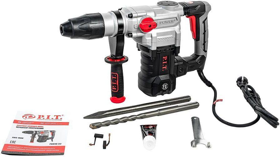 Перфоратор P.I.T. PBH40-C2 патрон:SDS-max уд.:9Дж 1600Вт (кейс в комплекте) фото 4