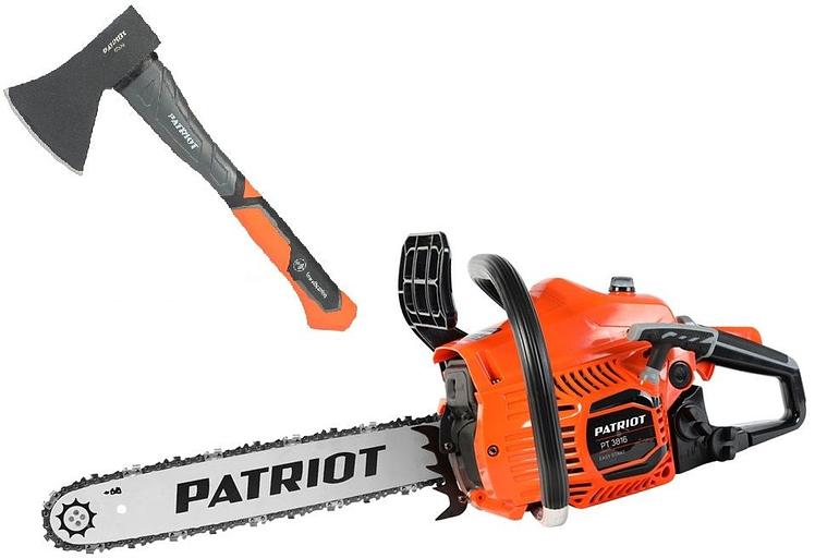 Бензопила Patriot PT 3816 + топор APF-600 1470Вт 2л.с. дл.шины:16" (40cm) (220105521) фото 1