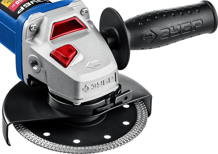 Углошлифовальная машина Зубр УШМ-П125-1500 ПСТ 1500Вт 9500об/мин рез.шпин.:M14 d=125мм фото 2