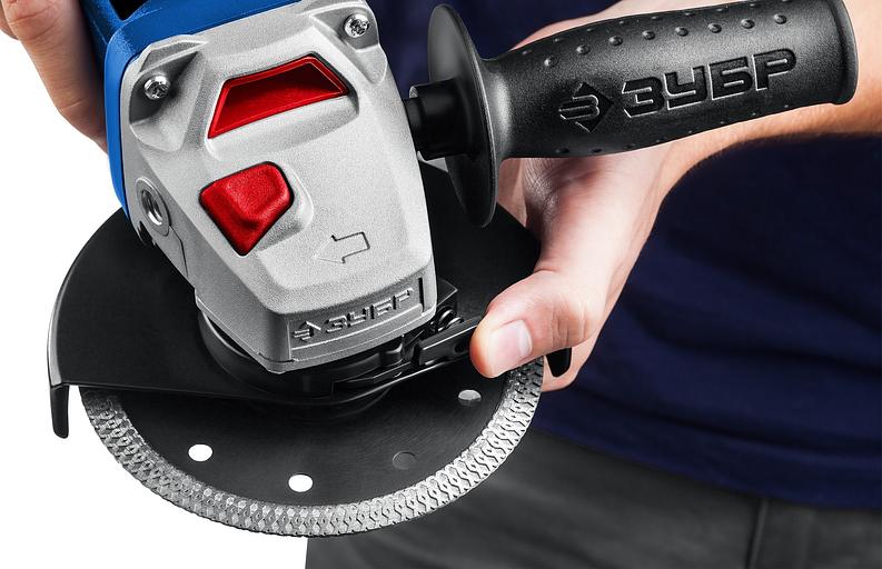 Углошлифовальная машина Зубр УШМ-П125-1500 ПСТ 1500Вт 9500об/мин рез.шпин.:M14 d=125мм фото 3