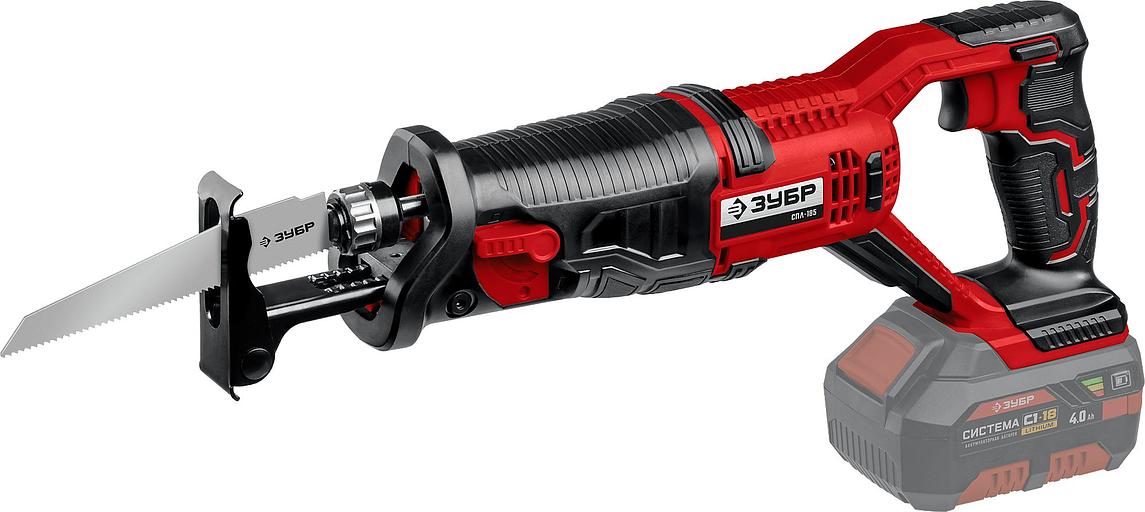 Сабельная пила Зубр СПЛ-185 аккум. 2600ход/мин фото 1