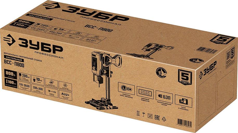 Станок сверлильный Зубр Профессионал ВСС-П800 800W фото 10