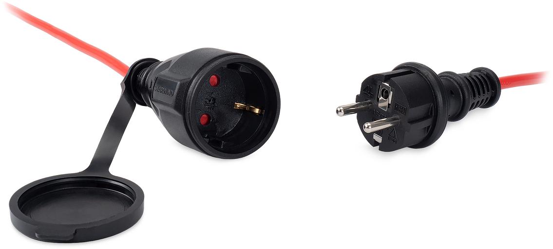 Удлинитель силовой Starwind ST-PS1.20/R-16 3x1.0кв.мм 1розет. 20м ПВС 16A без катушки красный фото 7