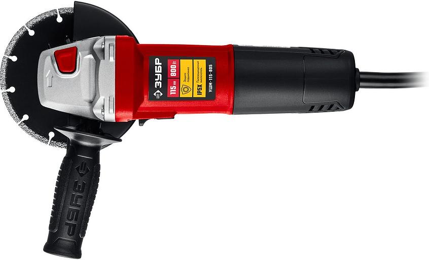 Углошлифовальная машина Зубр УШМ-125-1005 1000Вт 11000об/мин рез.шпин.:M14 d=125мм фото 2