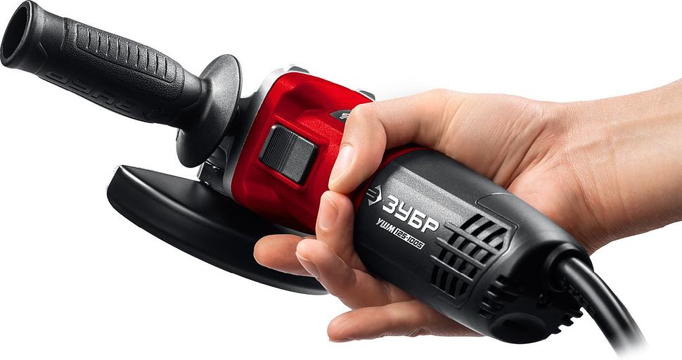 Углошлифовальная машина Зубр УШМ-125-1005 1000Вт 11000об/мин рез.шпин.:M14 d=125мм фото 3