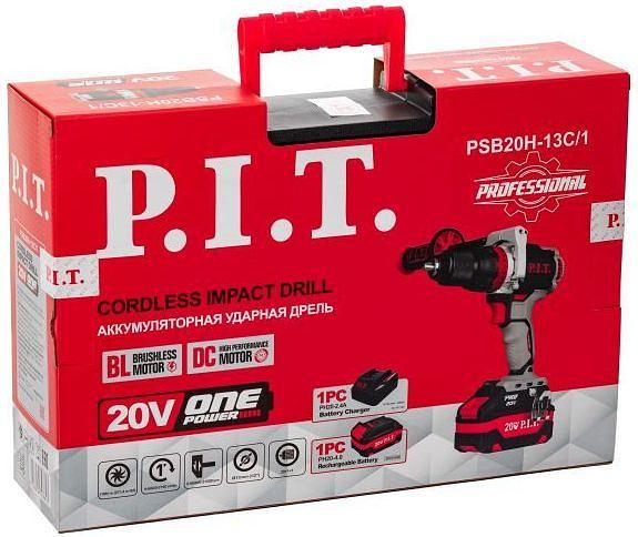 Дрель-шуруповерт P.I.T. PSB20H-13C/1 аккум. патрон:быстрозажимной (кейс в комплекте) фото 8