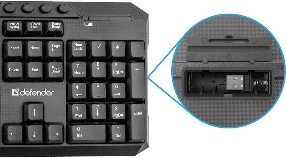 Defender Беспроводной набор Jakarta C-805 RU,черный,полноразмерный Defender 45804 фото 2