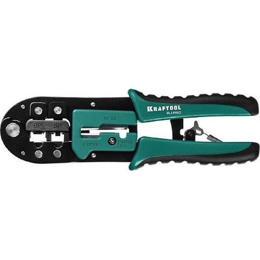 KRAFTOOL RJ-Pro RJ45 RJ11/RJ12, Универсальный кримпер [22698] фото 1