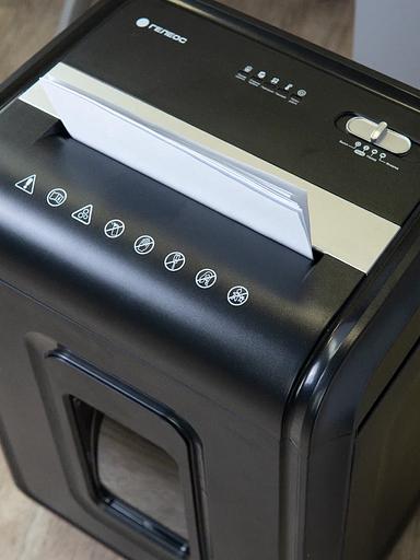 ГЕЛЕОС Уничтожитель документов УМ32-4 DIN P-4 (4 ур-нь секр.), фрагмент 4х30мм, 32 лист (70г/м2), CD/пл.карты/скрепки/скобы, 32 литра фото 9