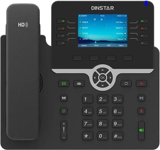 Телефон IP Dinstar C64GP черный фото 1