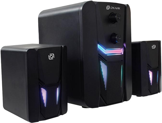 Колонки Оклик OK-423 2.1 черный 11Вт фото 1