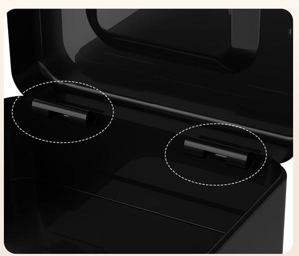 Ящик для денег Deli ET500 90x200x160 черный металл 1.2кг фото 5