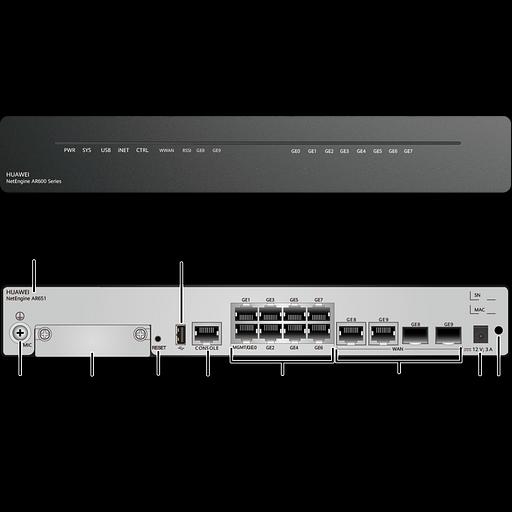 AR651,2xGE combo WAN,8xGE LAN,1xUSB2.0,1xMIC slot фото 2