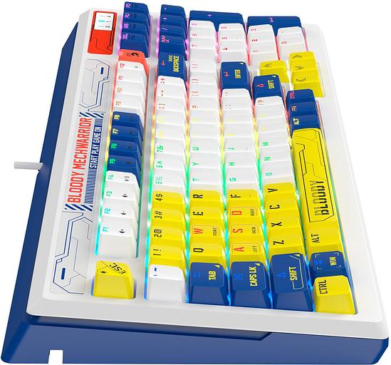 Клавиатура A4Tech Bloody B950 механическая синий/белый USB for gamer LED (B950) фото 8