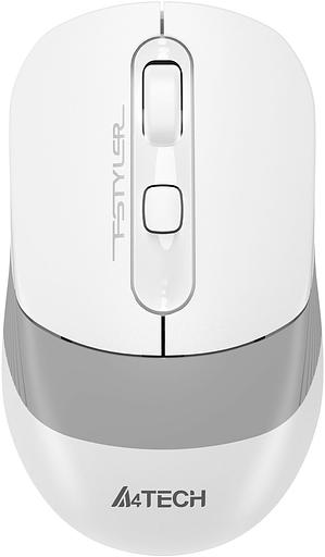 Мышь A4Tech Fstyler FG10CS Air белый/серый оптическая (2000dpi) silent беспроводная USB для ноутбука (4but) фото 1