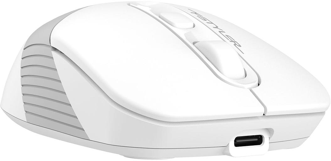 Мышь A4Tech Fstyler FG10CS Air белый/серый оптическая (2000dpi) silent беспроводная USB для ноутбука (4but) фото 8