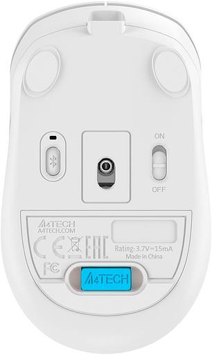Мышь A4Tech Fstyler FG10CS Air белый/серый оптическая (2000dpi) silent беспроводная USB для ноутбука (4but) фото 10