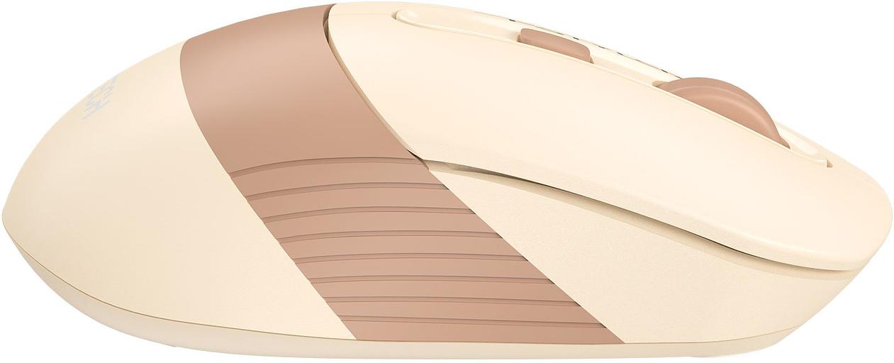 Мышь A4Tech Fstyler FG10CS Air бежевый/коричневый оптическая (2000dpi) silent беспроводная USB для ноутбука (4but) фото 6