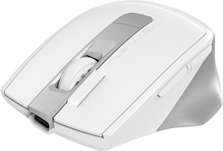 Мышь A4Tech Fstyler FG45CS Air белый/серебристый оптическая (2000dpi) silent беспроводная USB для ноутбука (7but) фото 2
