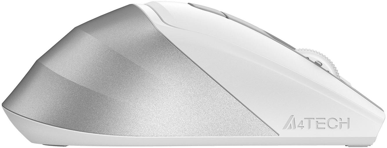Мышь A4Tech Fstyler FG45CS Air белый/серебристый оптическая (2000dpi) silent беспроводная USB для ноутбука (7but) фото 5
