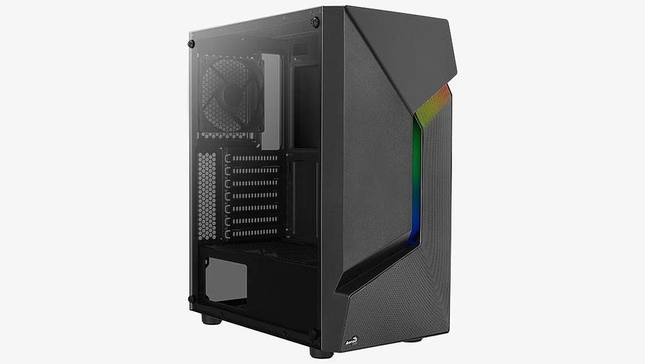 Корпус MidiTower AEROCOOL Scape-G-BK-v1 black (4711099471539) (без блока питания) фото 2