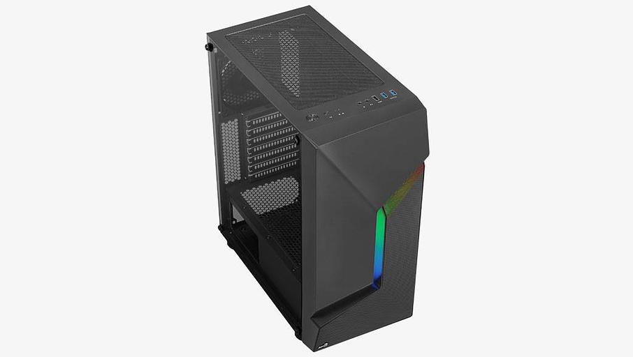 Корпус MidiTower AEROCOOL Scape-G-BK-v1 black (4711099471539) (без блока питания) фото 5